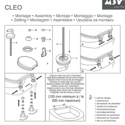 Abattant Wc|MSV Abattant Wc MDF Bleu Marine - - Universel - Fixation par le dessus avec entraxe universelle