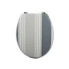 MSV Abattant wc MDF Cardiff Gris Charnières Inox