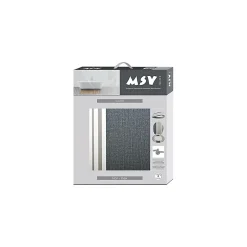 MSV Abattant wc MDF Cardiff Gris Charnières Inox