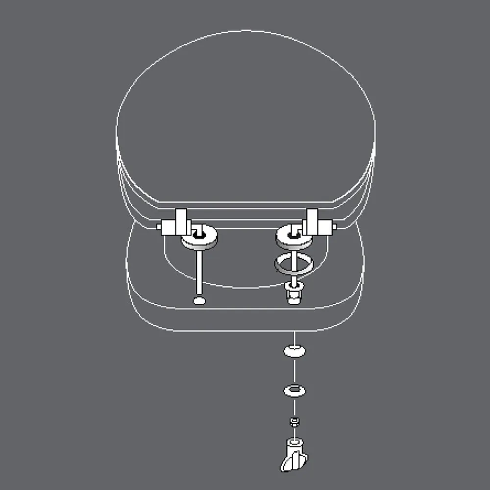 Abattant Wc|Douceur D'Intérieur Abattant WC MDF charnières métal PLUMISS