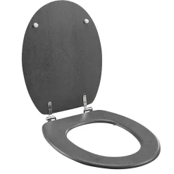 Douceur D'Intérieur Abattant WC MDF charnières métal effet béton Alium