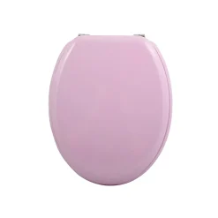 MSV Abattant wc MDF CLEO Rose Poudré Charnières Inox