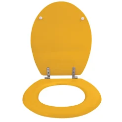 MSV Abattant wc MDF CLEO Safran mat Charnières en Inox