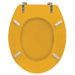 MSV Abattant wc MDF CLEO Safran mat Charnières en Inox