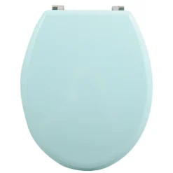 Abattant Wc|MSV Abattant wc MDF CLEO Vert Poudré Charnières en Inox