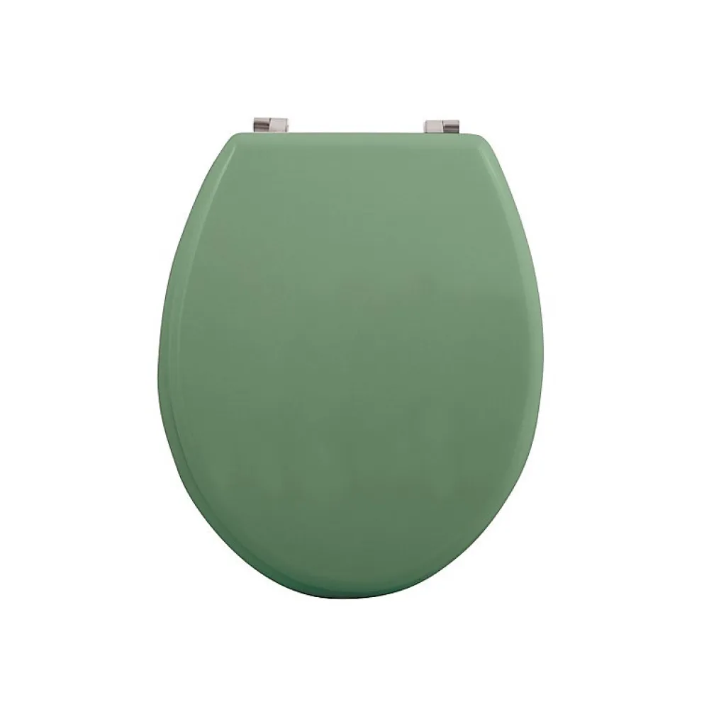 MSV Abattant wc MDF CLEO Vert Basil mat Charnières en Inox