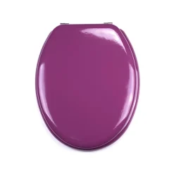 Abattant Wc|MSV Abattant wc MDF CLEO Violet Charnières Inox