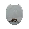 Abattant Wc|MSV Abattant wc MDF Doggy Bath Charnières Inox