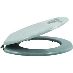 Abattant Wc|MSV Abattant wc MDF Doggy Bath Charnières Inox