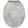 Abattant Wc|Gelco Design Abattant wc mdf effet beton soft close