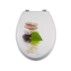 Abattant Wc|MSV Abattant WC MDF Lingga - - Universel - Blanc - 42,5x36,5x5cm