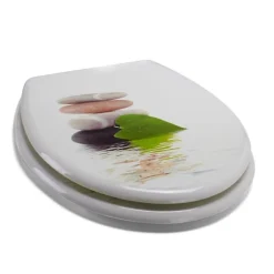 Abattant Wc|MSV Abattant WC MDF Lingga - - Universel - Blanc - 42,5x36,5x5cm