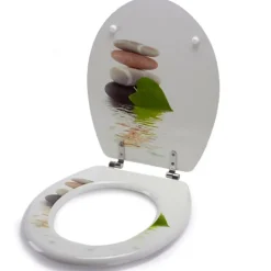 Abattant Wc|MSV Abattant WC MDF Lingga - - Universel - Blanc - 42,5x36,5x5cm