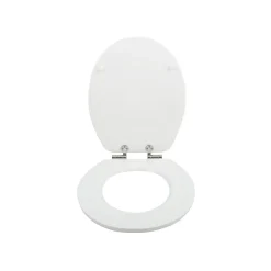 Spirella Abattant wc MDF MALDIVES Décor Plage Charnières Zinc