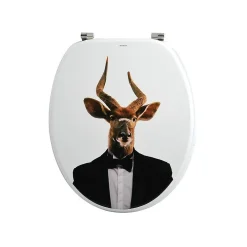 Abattant Wc|MSV Abattant wc MDF NYALA Charnières Inox