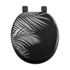 Douceur D'Intérieur Abattant WC MDF Orbella noir argent