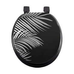 Douceur D'Intérieur Abattant WC MDF Orbella noir argent