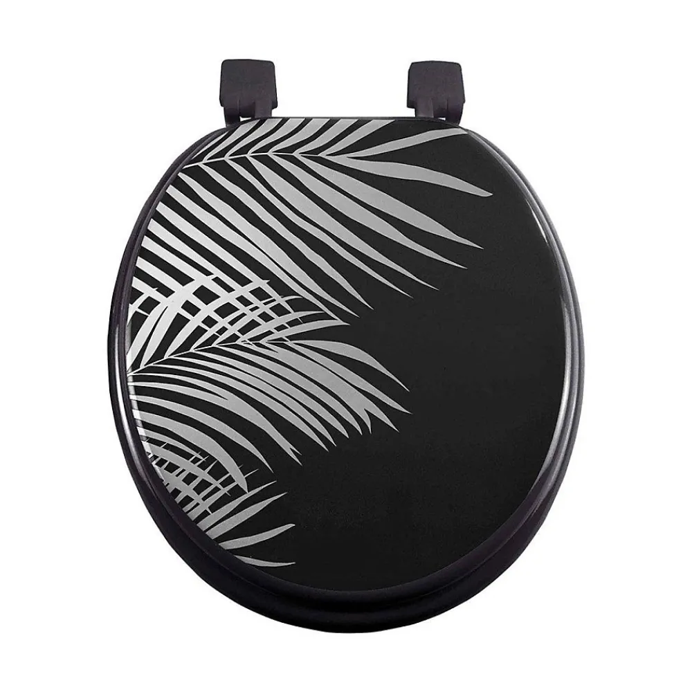 Douceur D'Intérieur Abattant WC MDF Orbella noir argent