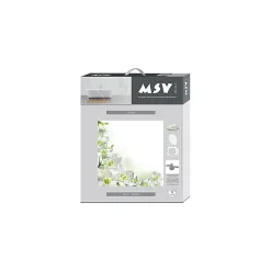 MSV Abattant wc MDF Sofaïa à Motifs Fleurs Charnières Inox