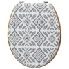 Abattant Wc|5Five Abattant WC motifs apaches et lunette effet bois à fermeture standard,