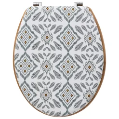 Abattant Wc|5Five Abattant WC motifs apaches et lunette effet bois à fermeture standard,