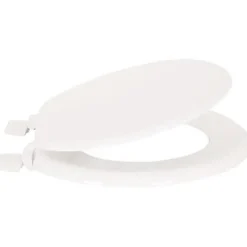 MSV Abattant WC - MDF - Charnières plastiques - Blanc