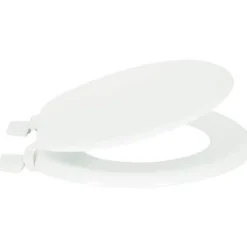 MSV Abattant WC - MDF - Charnières plastiques - Blanc