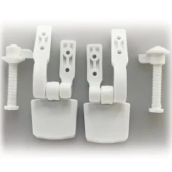 MSV Abattant WC - MDF - Charnières plastiques - Blanc