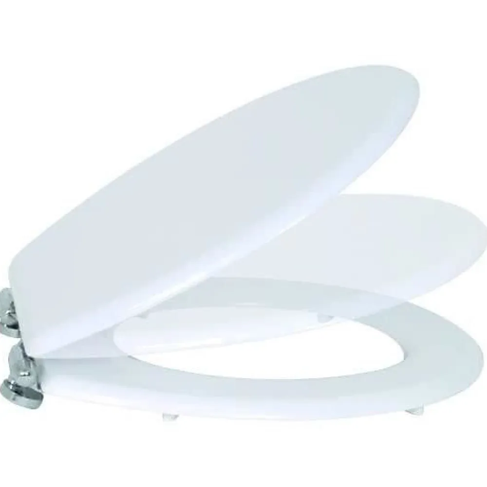 MSV Abattant WC - MDF - Fermeture lente - Blanc