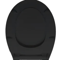 Abattant Wc|Bemis Abattant WC noir mat avec frein de chute déclipsable