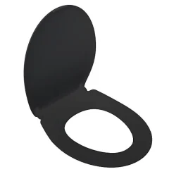 Abattant Wc|Bemis Abattant WC noir mat avec frein de chute déclipsable