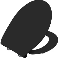 Abattant Wc|Bemis Abattant WC noir mat avec frein de chute déclipsable