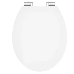 Abattant Wc|Instmaier Abattant WC ovale en MDF blanc avec frein de chute GAIA