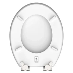 Abattant Wc|Instmaier Abattant WC ovale en MDF blanc avec frein de chute GAIA