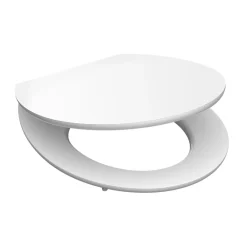 Abattant Wc|Instmaier Abattant WC ovale en MDF blanc avec frein de chute GAIA