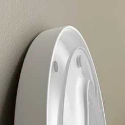 Bernstein Abattant WC plastique Lunette WC moderne, Cuvette toilette fermeture douceur pour enfant + adulte, Blanc, 44,6x37,1x5,2cm, U2004