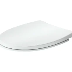 Abattant Wc|Duravit Abattant WC plastique Ovale Blanc, Lunette toilettes universel à frein de chute / fermeture amortie - 37x43,3x4,8cm - Univavo