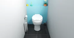 SFA Abattant WC PMR déclipsable blanc avec frein de chute, Sanifix