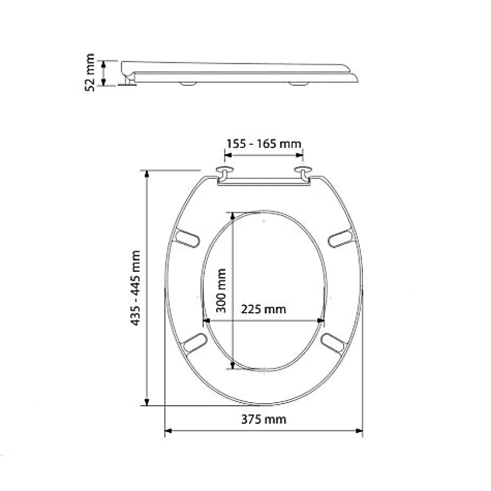 Olfa Abattant WC RD 2 Inox - blanc - ref :7RD9001D