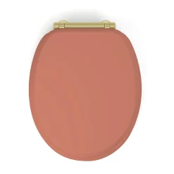 Gelco Design Abattant wc samba mdf terracota déclipsable soft close