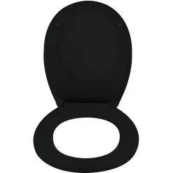 Spirella Abattant WC Neela en Duroplast coloris noir mat