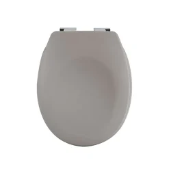 Abattant Wc|Spirella Abattant wc Thermo dur avec frein de chute NEELA Taupe mat Charnières ABS Chromé
