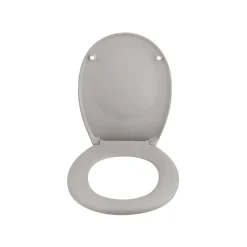 Abattant Wc|Spirella Abattant wc Thermo dur avec frein de chute NEELA Taupe mat Charnières ABS Chromé