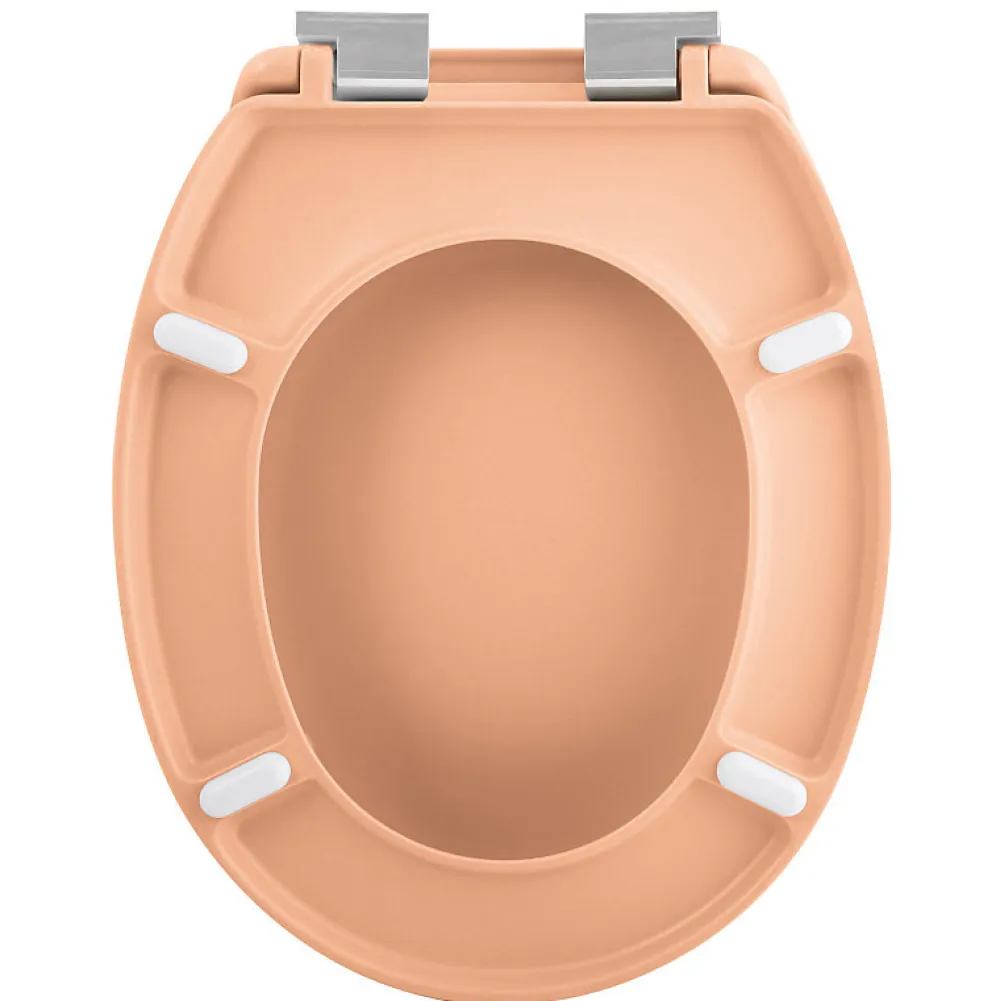 Spirella Abattant wc Thermo dur avec frein de chute NEELA Pêche Charnières ABS Chromé