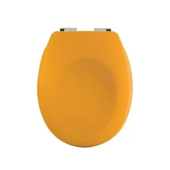 Abattant Wc|Spirella Abattant wc Thermo dur avec frein de chute NEELA Safran mat Charnières ABS Chromé