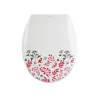 MSV Abattant wc Thermo Dur Motif Floral Charnières PS