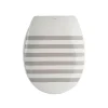 MSV Abattant wc Thermo Dur SEAUVILLE Gris Blanc Charnières PS