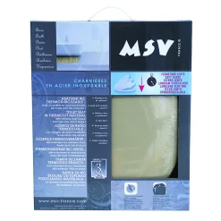Abattant Wc|MSV Abattant wc Thermo Dur Taupe Charnières Inox