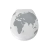 MSV Abattant wc Thermo Dur WORLD Gris Blanc Charnières PS