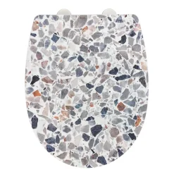 Wenko Abattant WC thermoplast design Terrazzo
